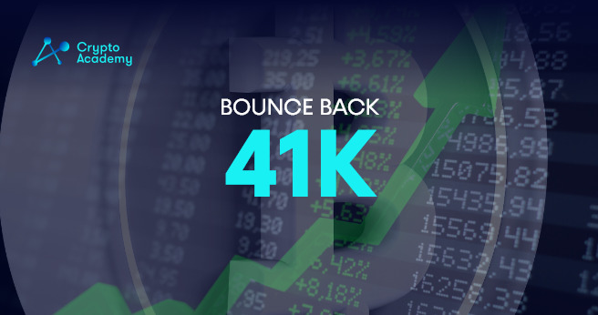 The Stock Market's Growth Causes Bitcoin to Bounce Back Above $41,000