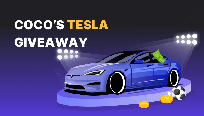 Join Coco’s Carnival Now and Win Up To $2,100,000 or a TESLA