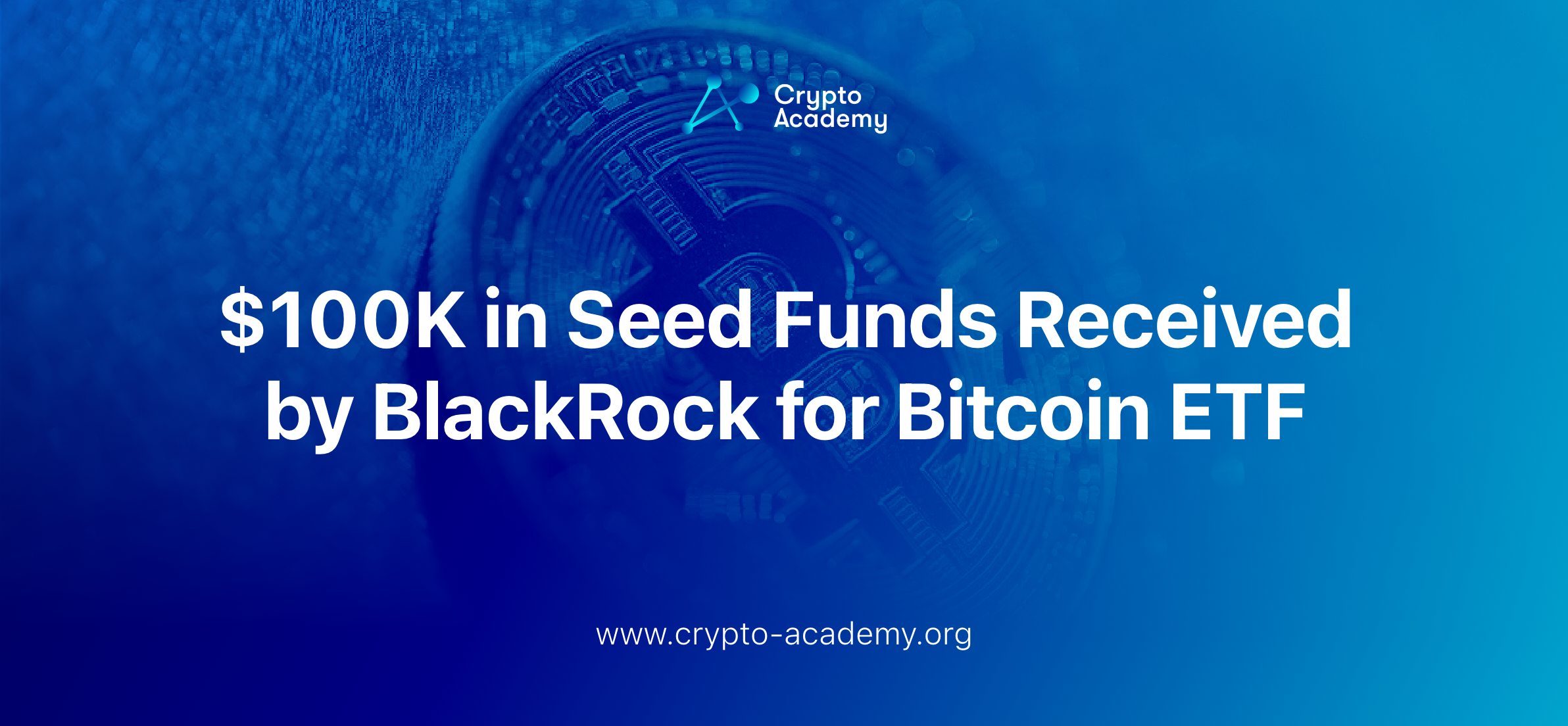 $100K in Seed Funds Received by BlackRock for Bitcoin ETF
